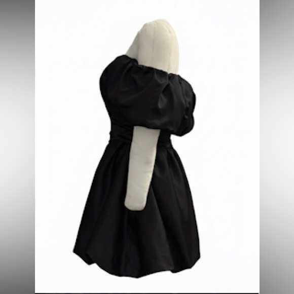 Jonathan Simkhai Satin Mini bubble dress size 4 in black